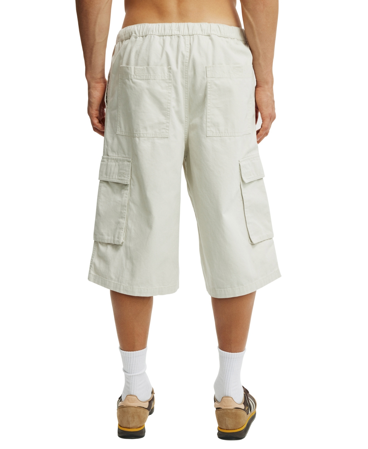 Shop Cotton On Men's Super Baggy Cargo Shorts In Stone