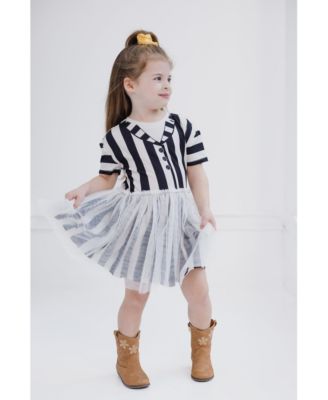 Toddler Girls Drop Shoulder Cosplay Tulle Dress to