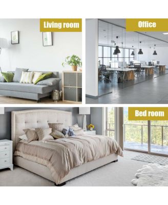 Set of 2 3-Tier Nightstand Bedside Side End Table w/Double Shelves Drawer