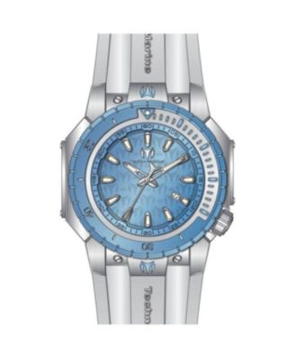 Мужские часы Technomarine TM-224007 Manta с морским кварцем и светло-голубым циферблатом с 3 стрелками