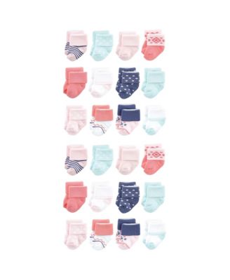 Cotton Rich Baby Terry Socks 24-Pack Bundle