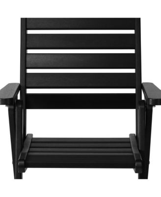 HDPE Adjustable Highback Folding Patio Dining Chair