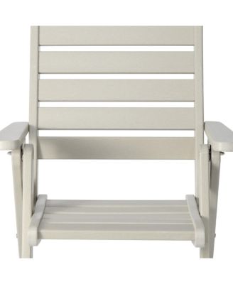 HDPE Adjustable Highback Folding Patio Dining Chair