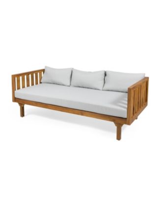 Streamdale Stunning Acacia Wood Daybed with Water-Resistant Cushions