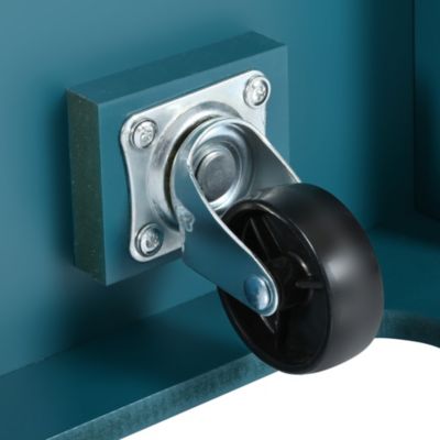 Large 55.7" Kitchen Island with Drop Leaf, Rolling Cart on 5 Wheels with Power Outlet, Folding Storage Dining Table