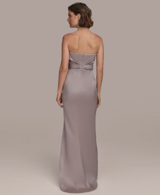 Женское асимметричное платье без бретелек в стиле Твист от Donna Karan New York