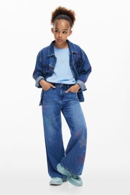 Girls Girls's Denim pants with stars