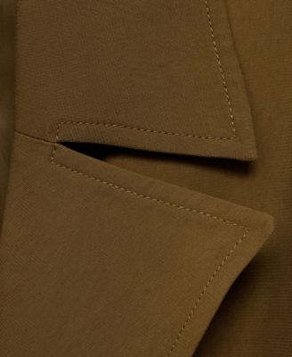 Women's Oversized Long Lyocell Trench Coat