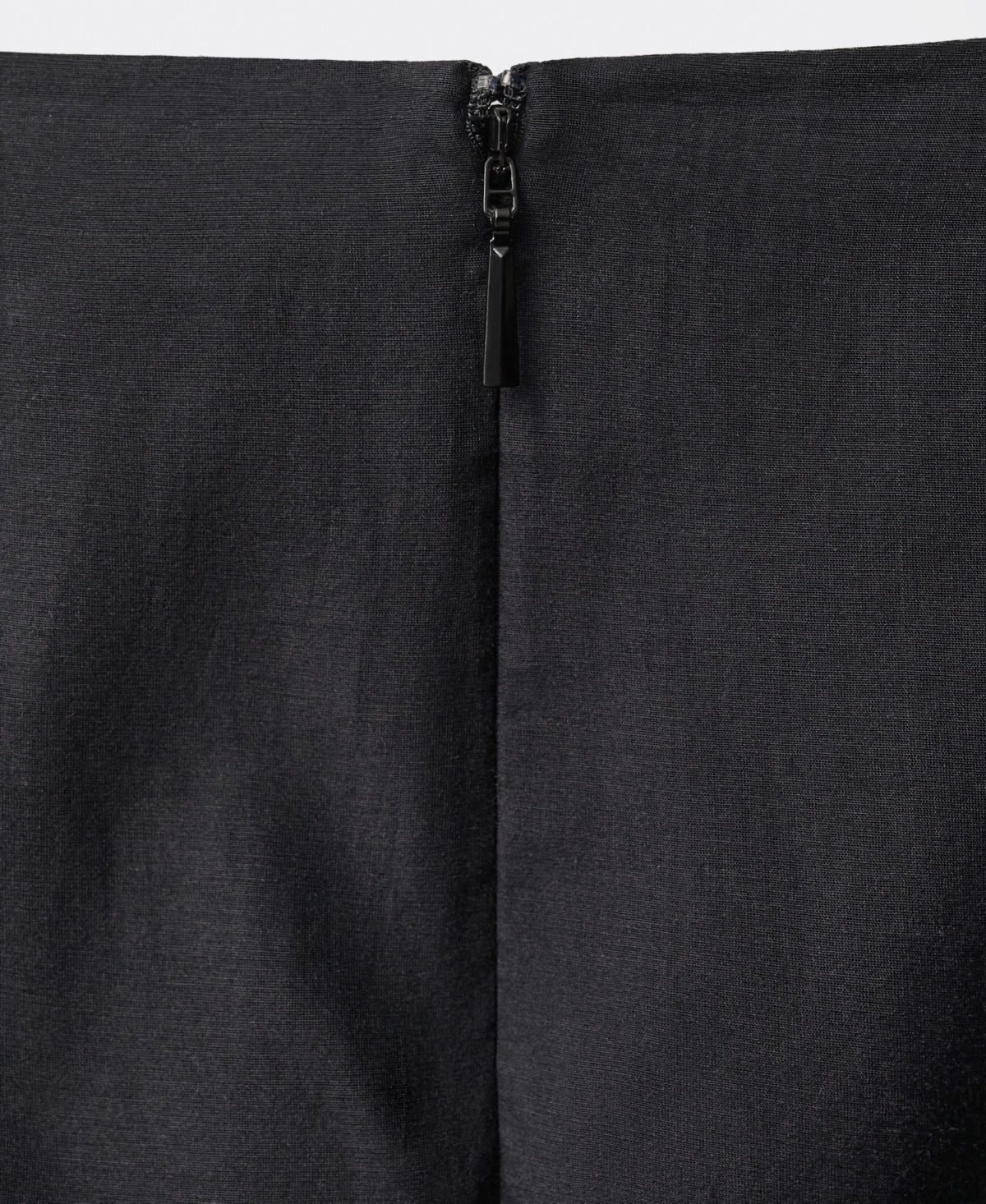 Mango Semi-transparent Silk Midi-skirt Black In Black