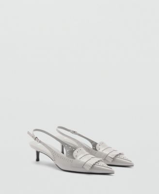 MANGO - Women's Fringe-Heel Shoes