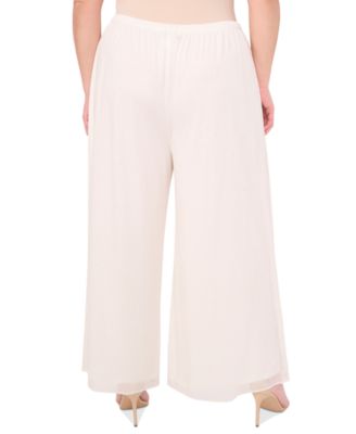 Женские шифоновые брюки MSK Women's Plus с широкими штанинами
