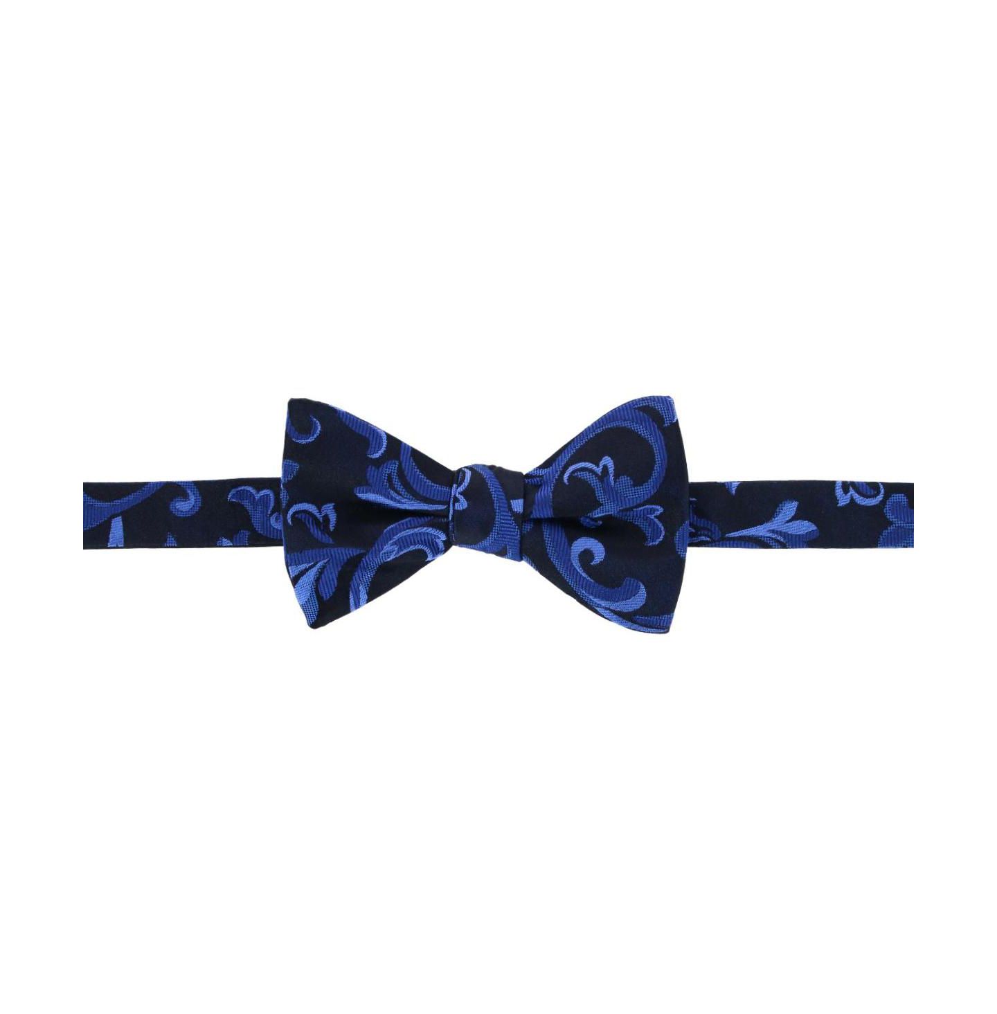Мужские галстуки TRAFALGAR Christian the Romantic Brocade Silk Bow Tie, цвет: Королевский синий — фото 1