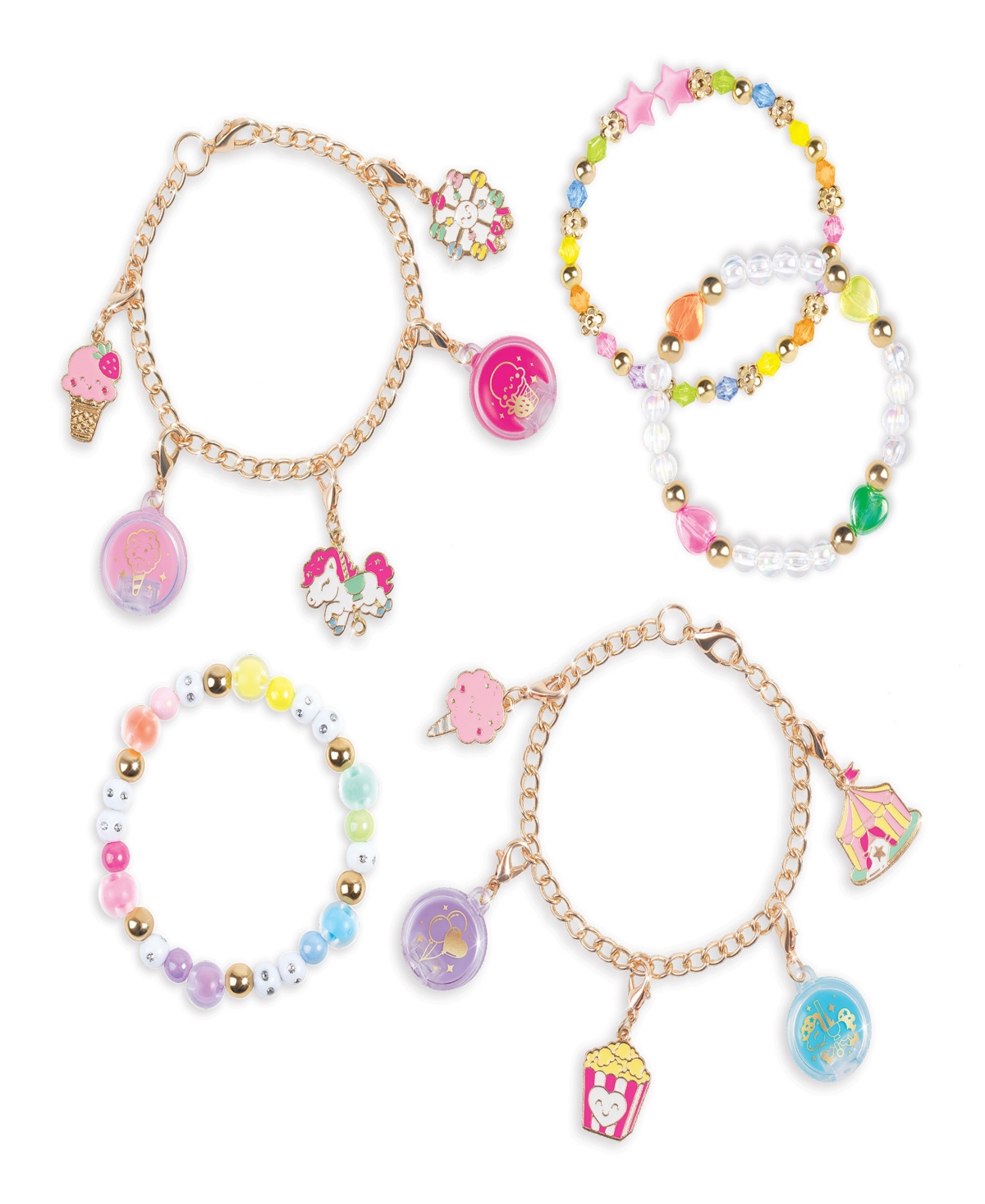 Make It Real Sweet Spin Carnival Lip Gloss Bracelets Kit In Multi Color