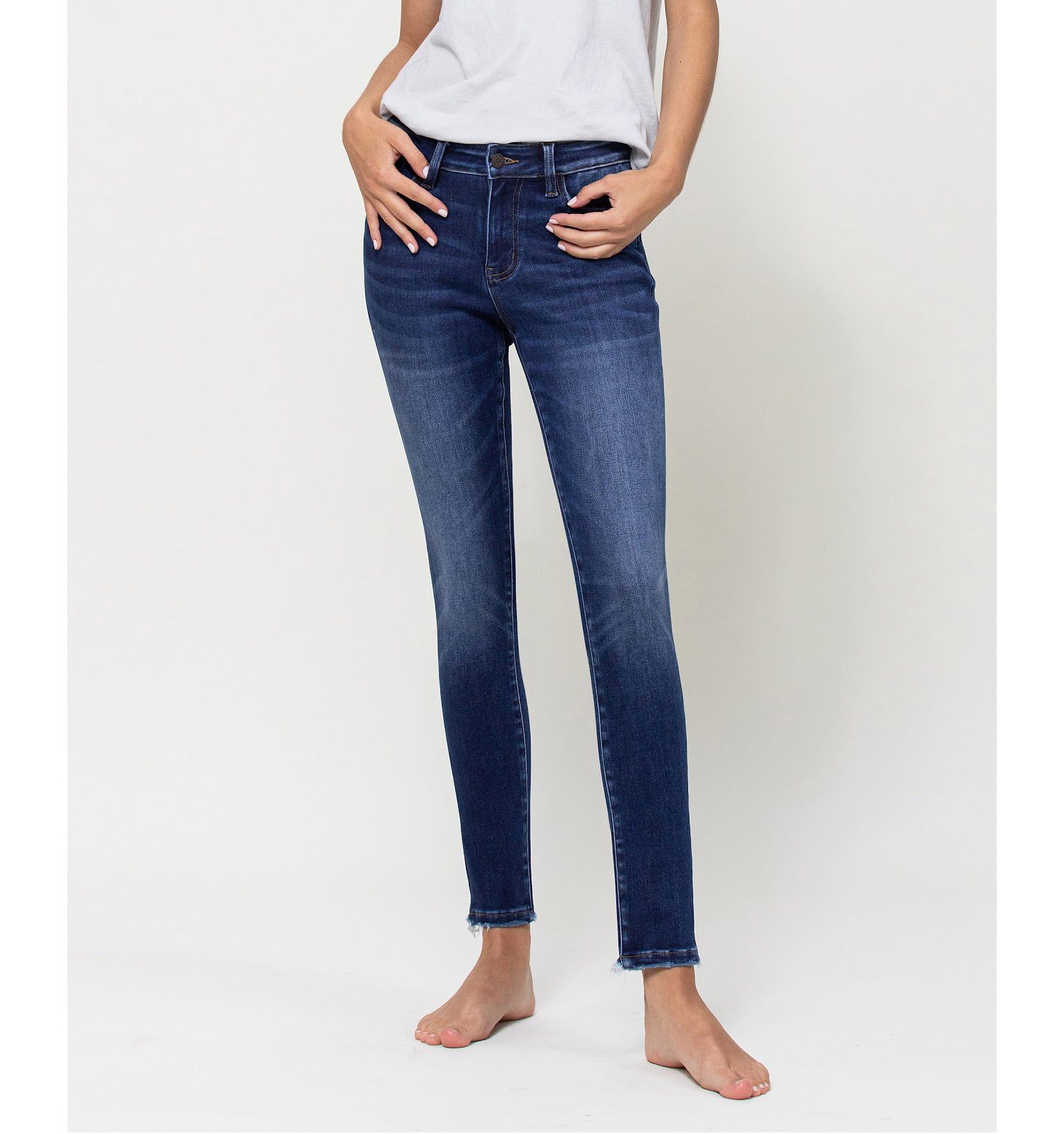Women's Mid Rise Ankle Skinny Jeans