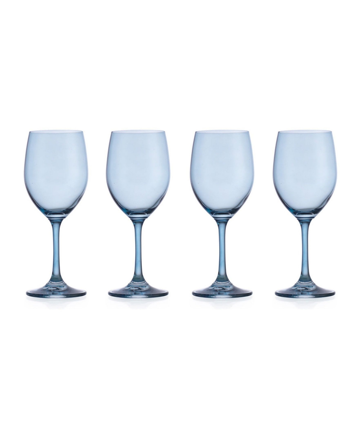 Godinger Veneto Ballet White Wine Glasses, Set Of 4 In Blue