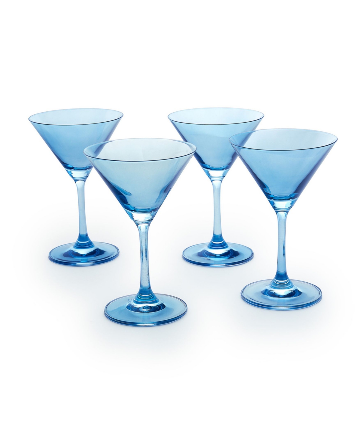 Godinger Veneto Martini Glasses, Set Of 4 In Blue