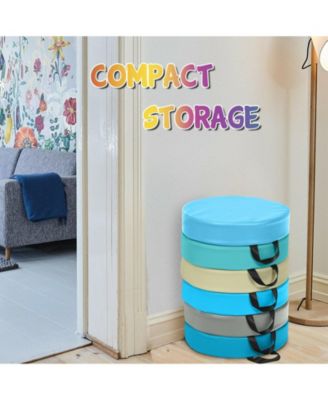 6 Pieces 15 Inch Round Toddler Floor Cushions