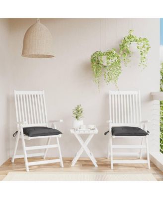 Chair Cushions 2 pcs Anthracite 19.7"x19.7"x2.8" Oxford Fabric