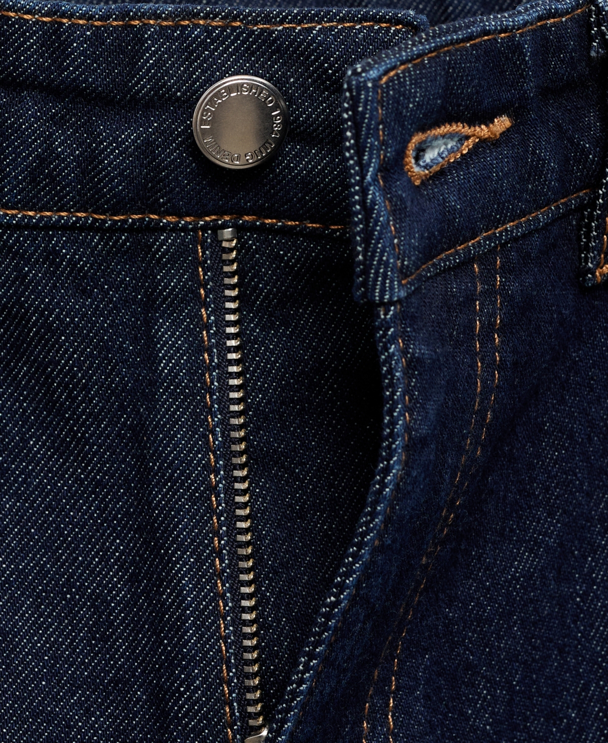 Mango Brigitte High Waist Wide Leg Jeans In Open Blue