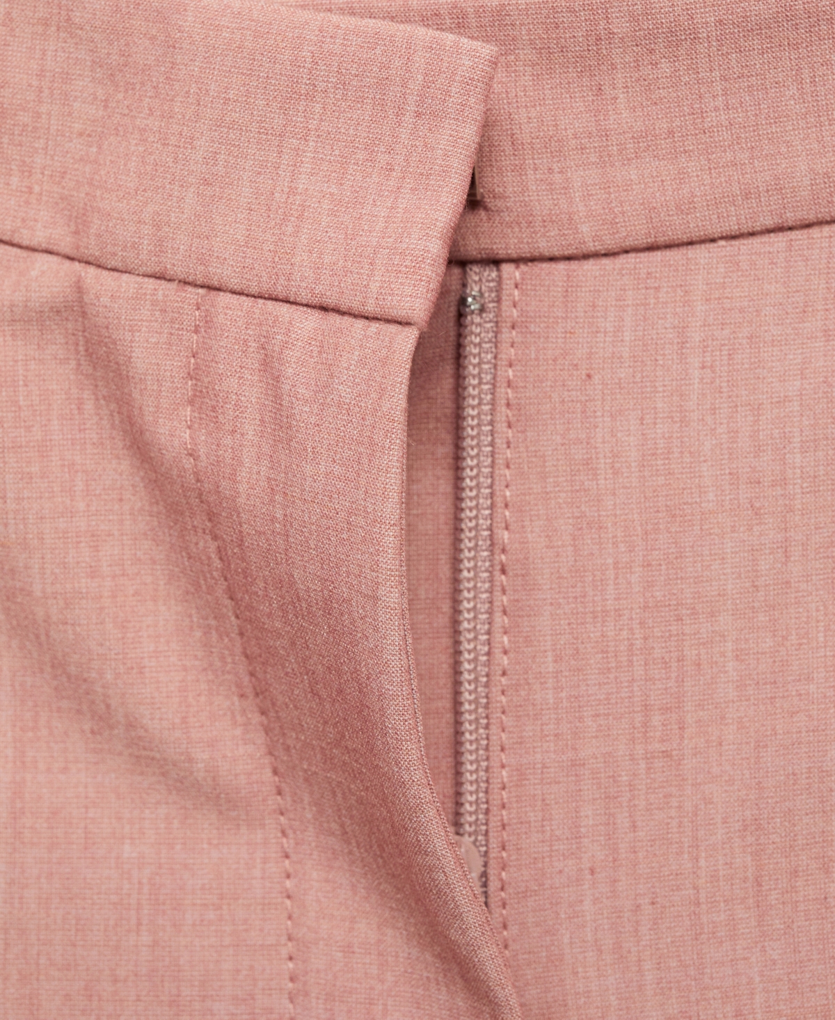 Shop Mango Women's Straight Suit Trousers Pants In Pastel Pink