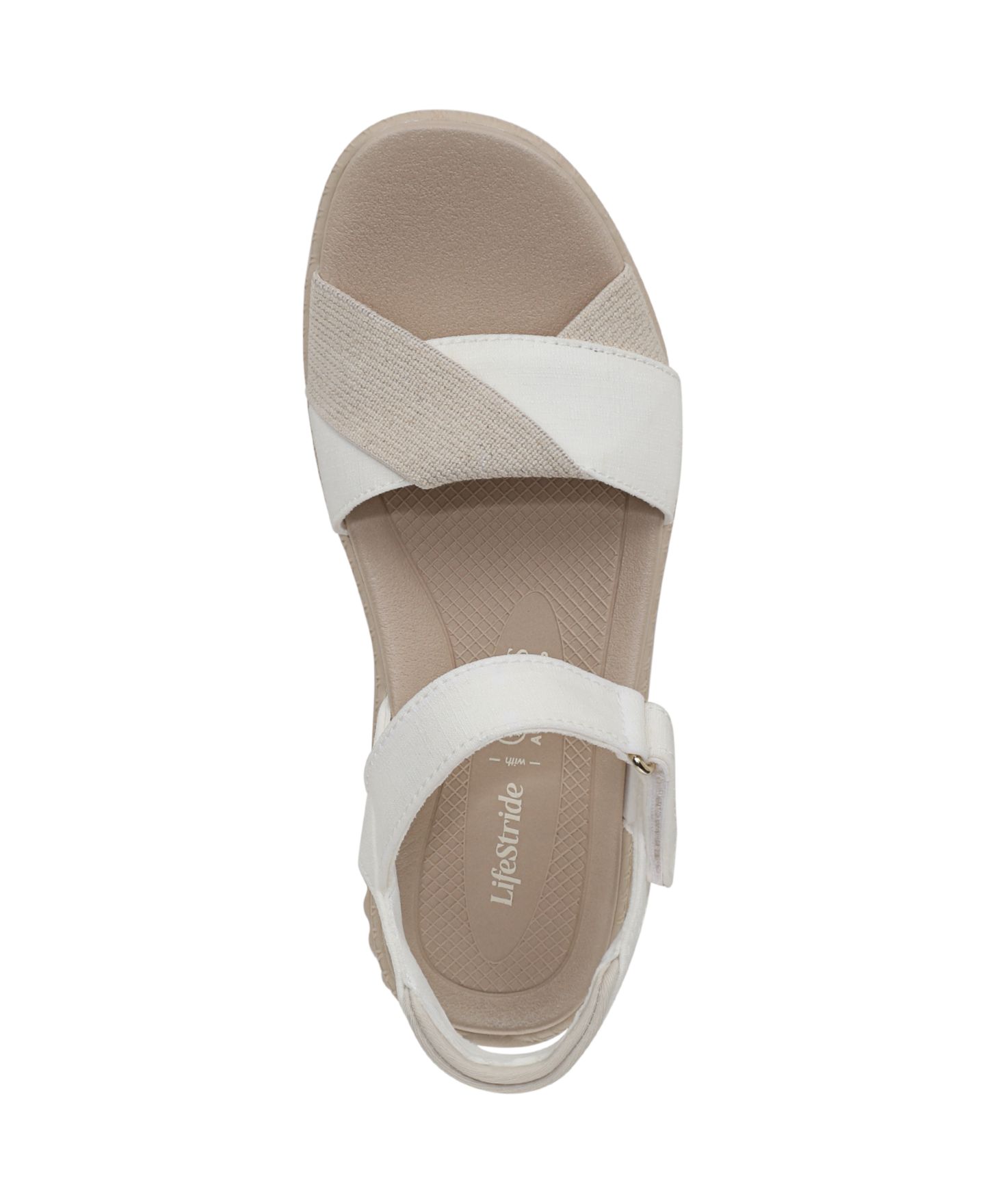 Женские сандалии LifeStride Lane Washable Open Round Toe Strappy, цвет: Белый джинсовый — фото 4