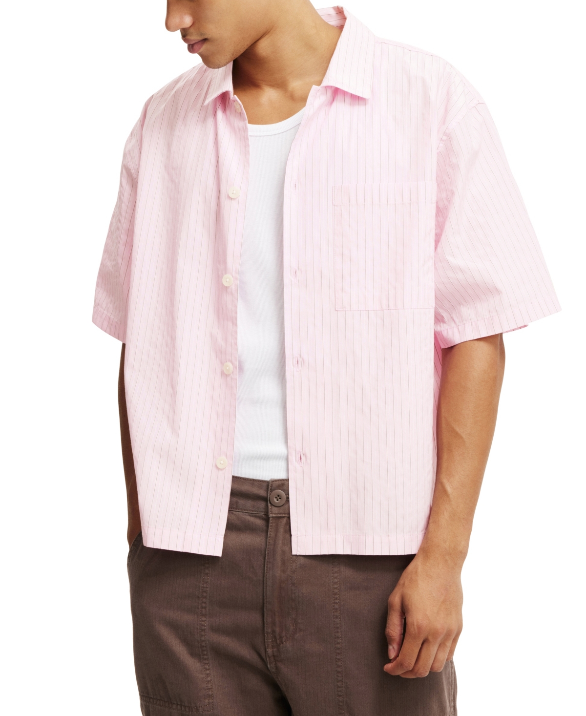 COTTON ON MEN'S VENTURA SHORT SLEEVE SHIRT