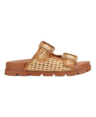 Women's Mylan Woven Buckle Straps Flat Sandals