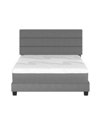 Sicily Linen Upholstered Platform Bed Frame with Adjustable Headboard - Boyd Sleep