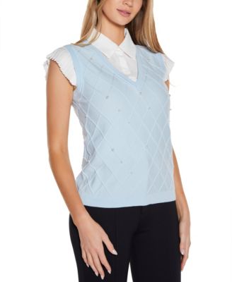 Women's Two-Fer Pullover Sweater