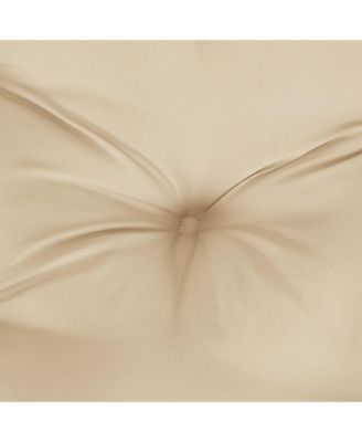 Lowback Chair Cushions 6 pcs Beige Oxford Fabric