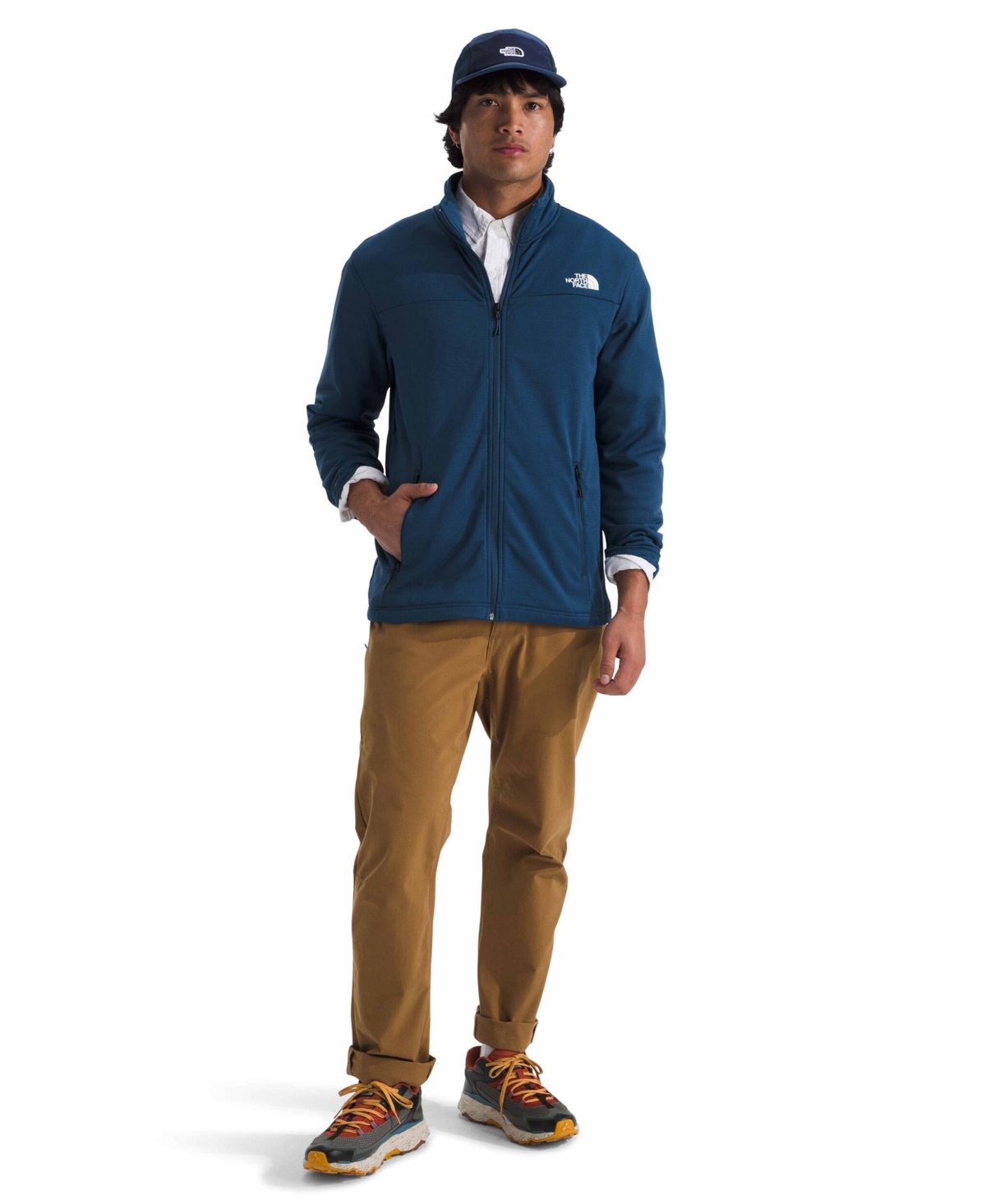 THE NORTH FACE MEN'S CEDAR TRAIL GRID FLEECE FULL ZIP JACKET 