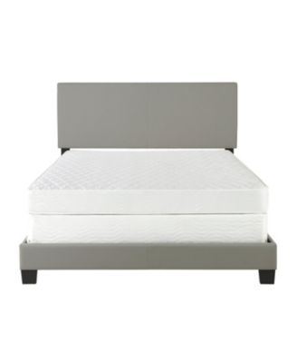 Florence Leatherette Upholstered Platform Bed Frame with Adjustable Headboard - Boyd Sleep
