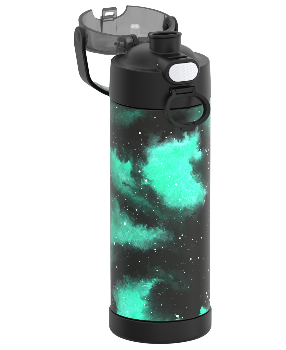 Thermos Funtainer 16 Oz. Water Bottle With Locking Lid In Galaxy Green