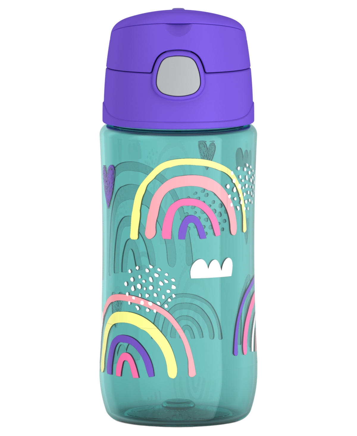 Thermos Funtainer 16 Oz. Hydration Bottle With Spout Lid In Rainbows