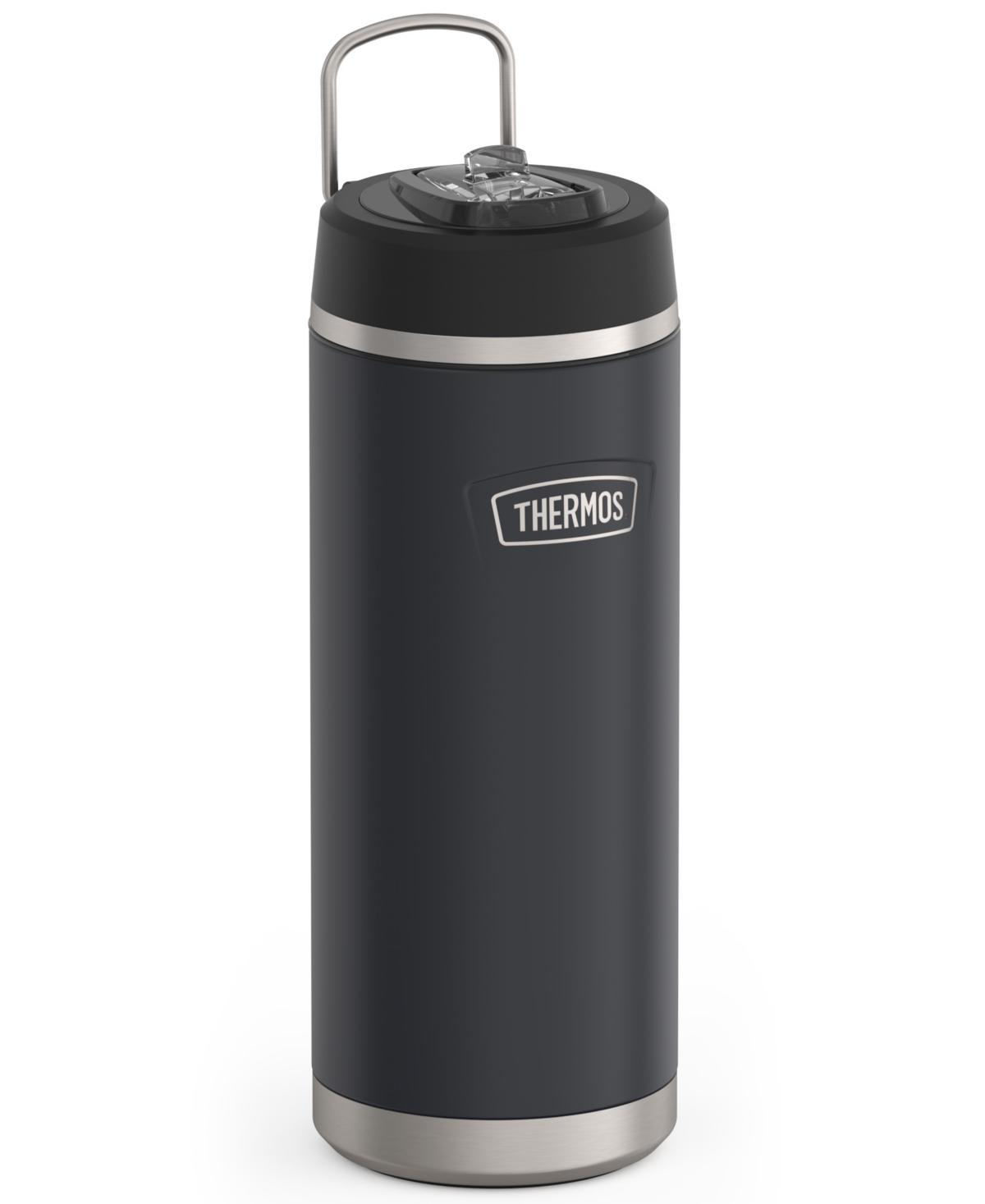 Thermos Icon Series 32 Oz. Water Bottle With Straw Lid In Granite Gray