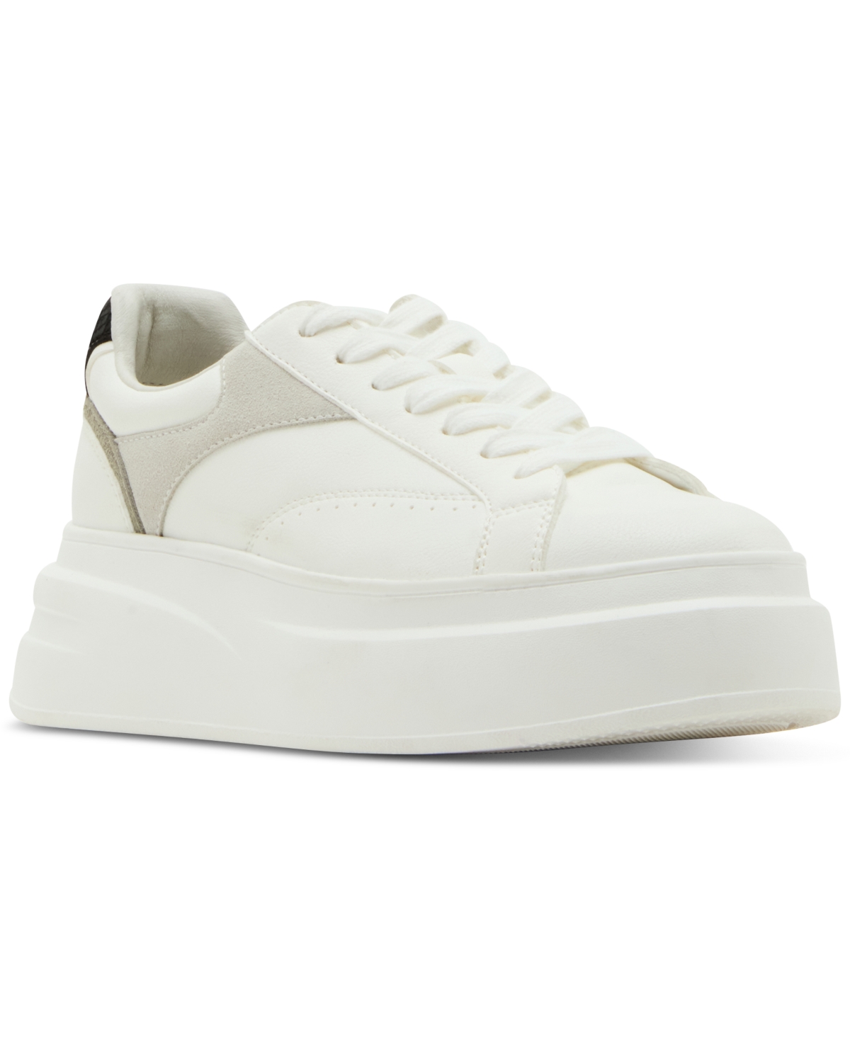 Women's Venture Platform Lace-Up Sneakers - White Multi