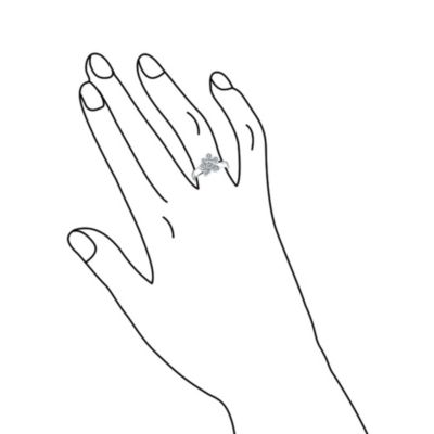 Animal Lover Cocktail Statement Ring CZ Pave Pet Paw Print Silver Plated Brass