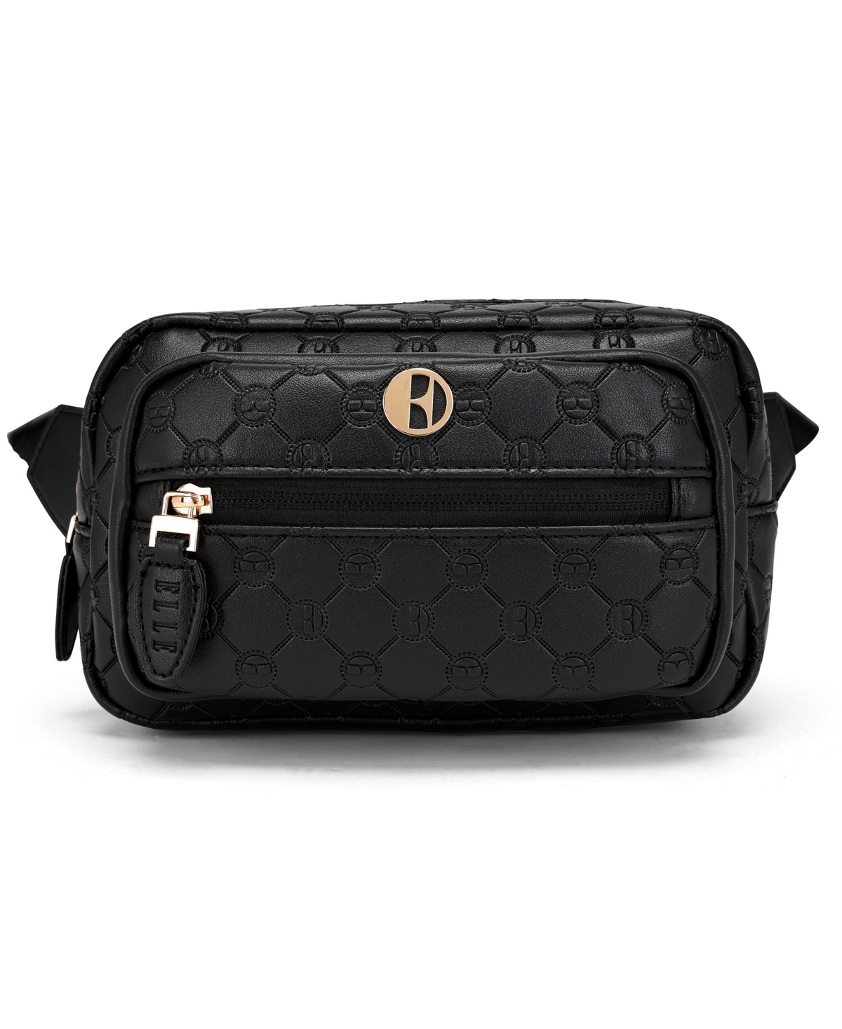 Shop Elle Compass 1.6 Liters Monogram Sling Bag In Black
