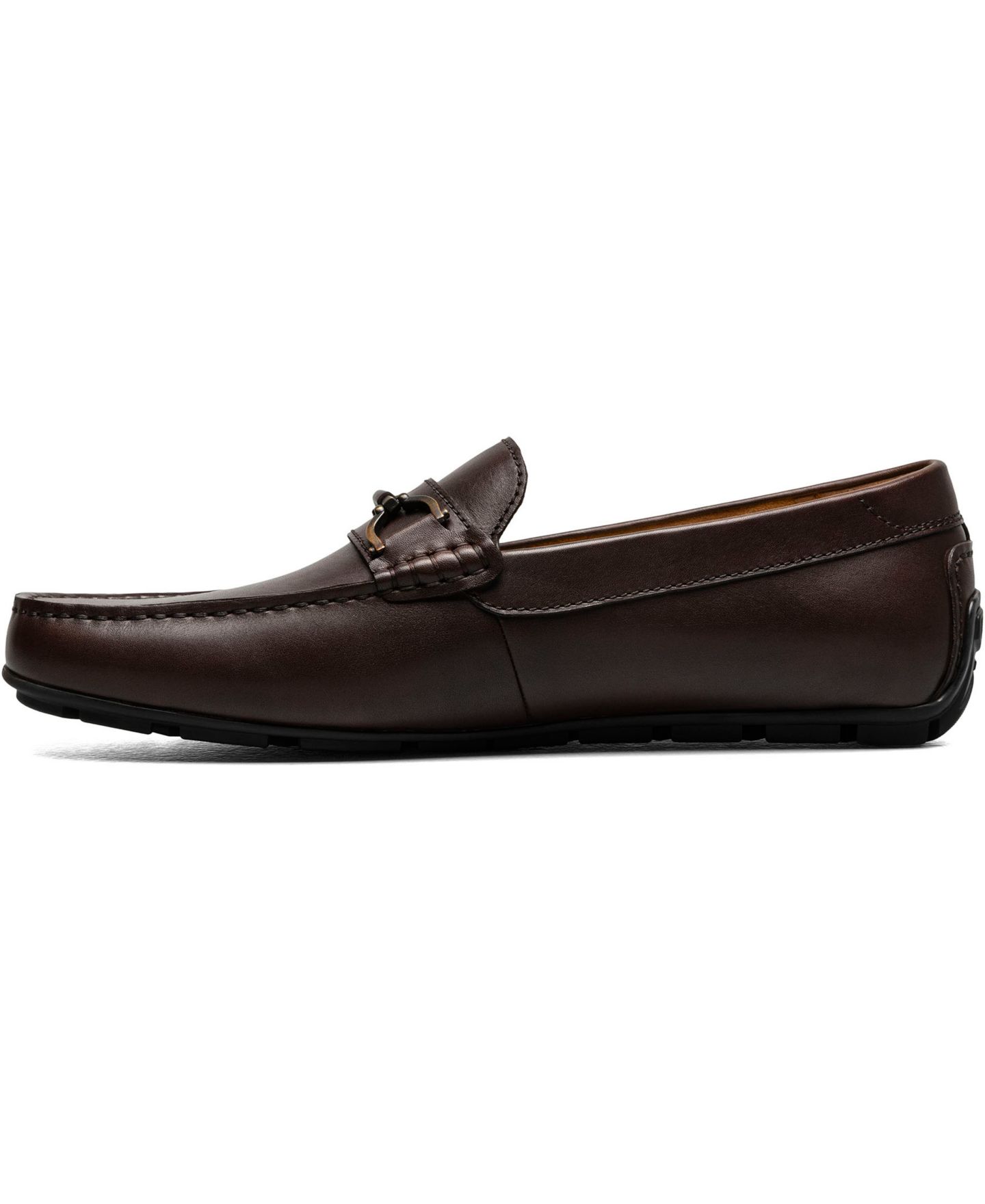 Мужские туфли Florsheim Motor Moc Toe Bit Driving Loafer, цвет: Чёрный — фото 19