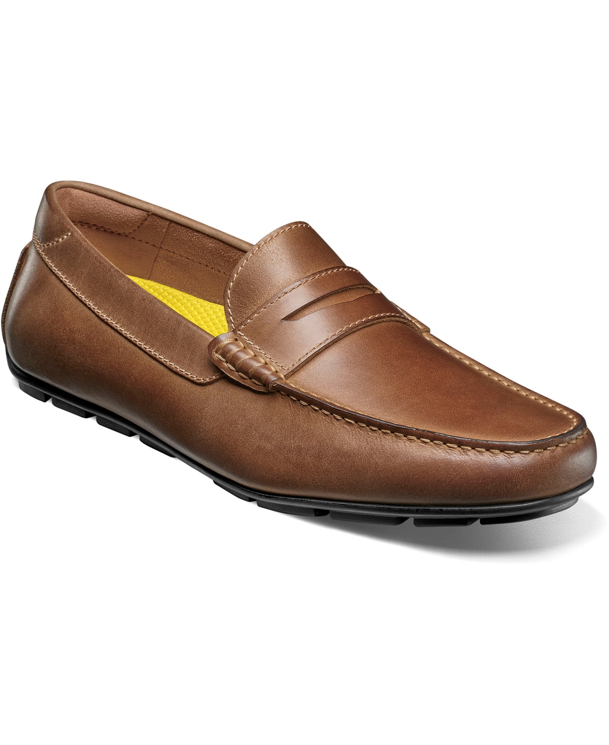Men's Motor Smooth Moc Toe Penny Loafer - Cognac