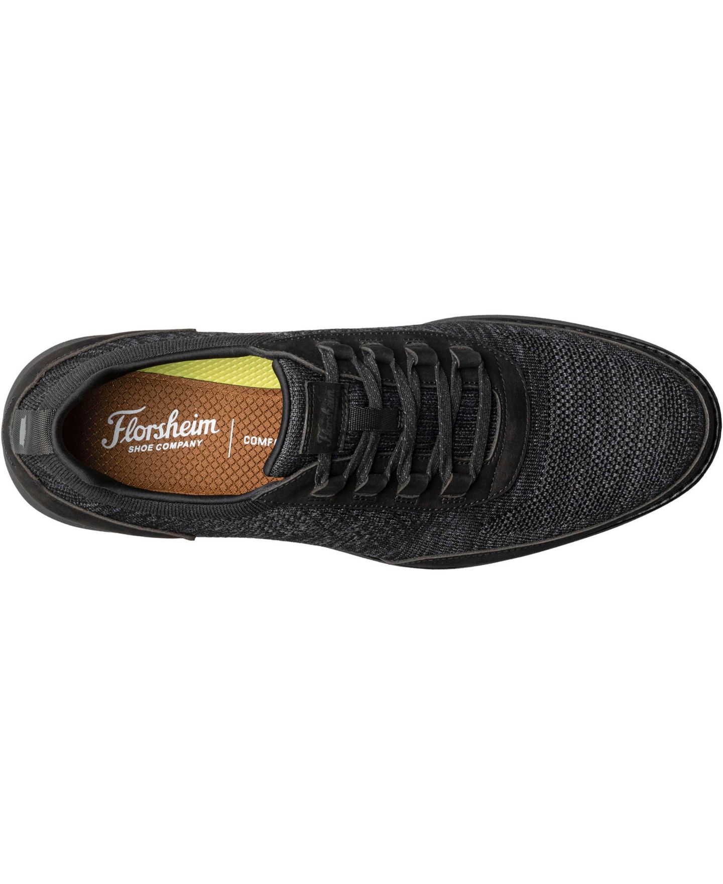 Мужские кроссовки Florsheim Launch Knit Elastic Lace Slip On, цвет: Чёрный — фото 6