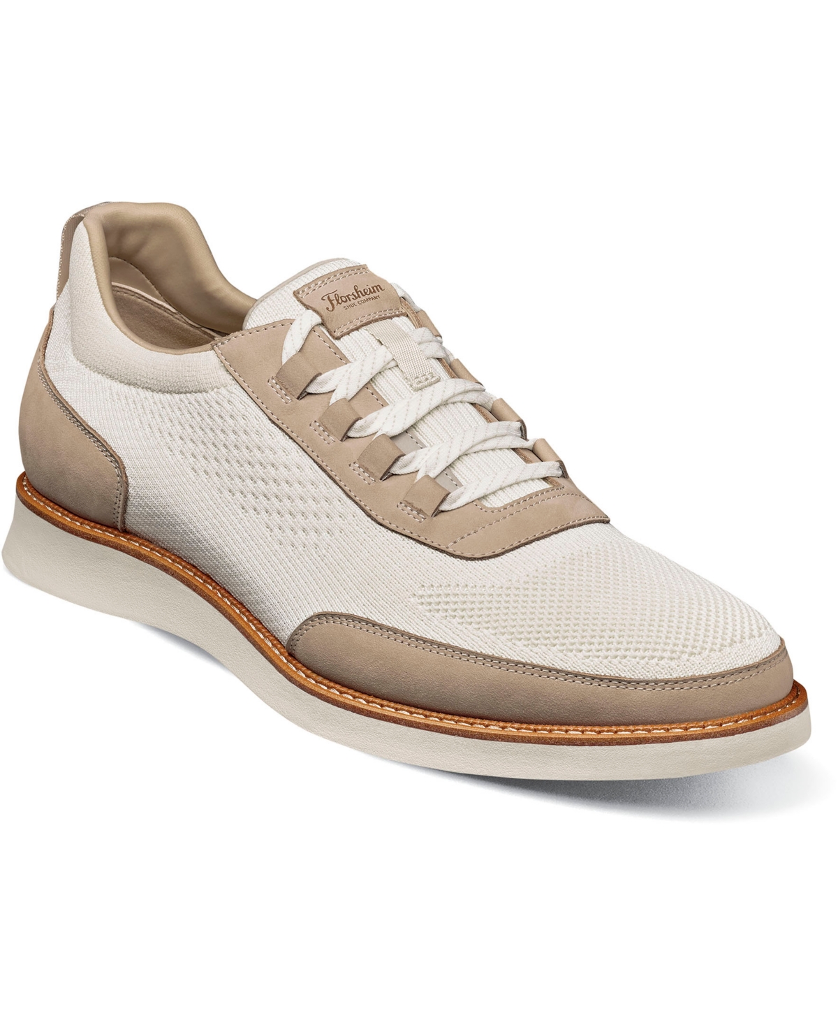 Florsheim Men's Launch Knit Elastic Lace Slip On Sneaker In Ice