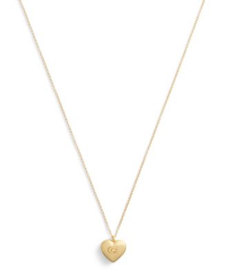 COACH Signature Puffy Heart Pendant Necklace 18190₽