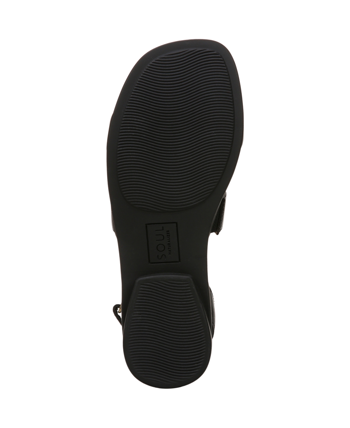 Shop Soul Naturalizer Women's Fiesta Ankle Strap Footbed Flat Sandals In Black Faux Leather