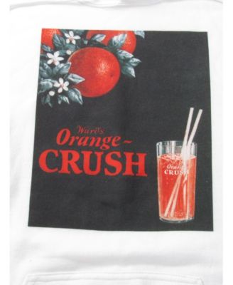 Orange Crush Мужская белая толстовка Orange Crush с цветком апельсина-Большой размер