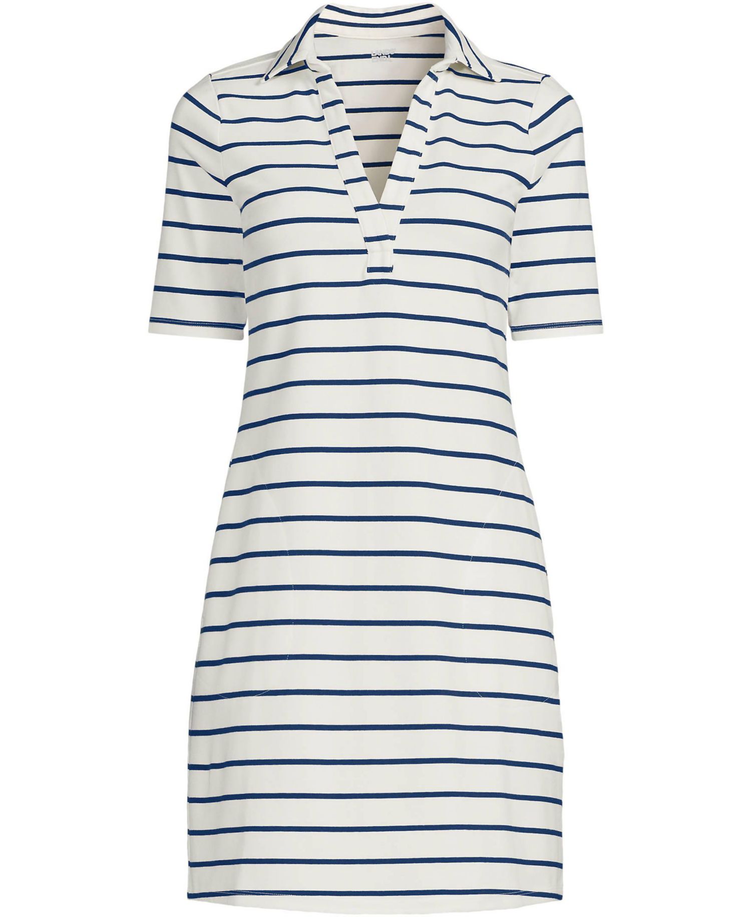 Women's Starfish Elbow Sleeve Polo Dress