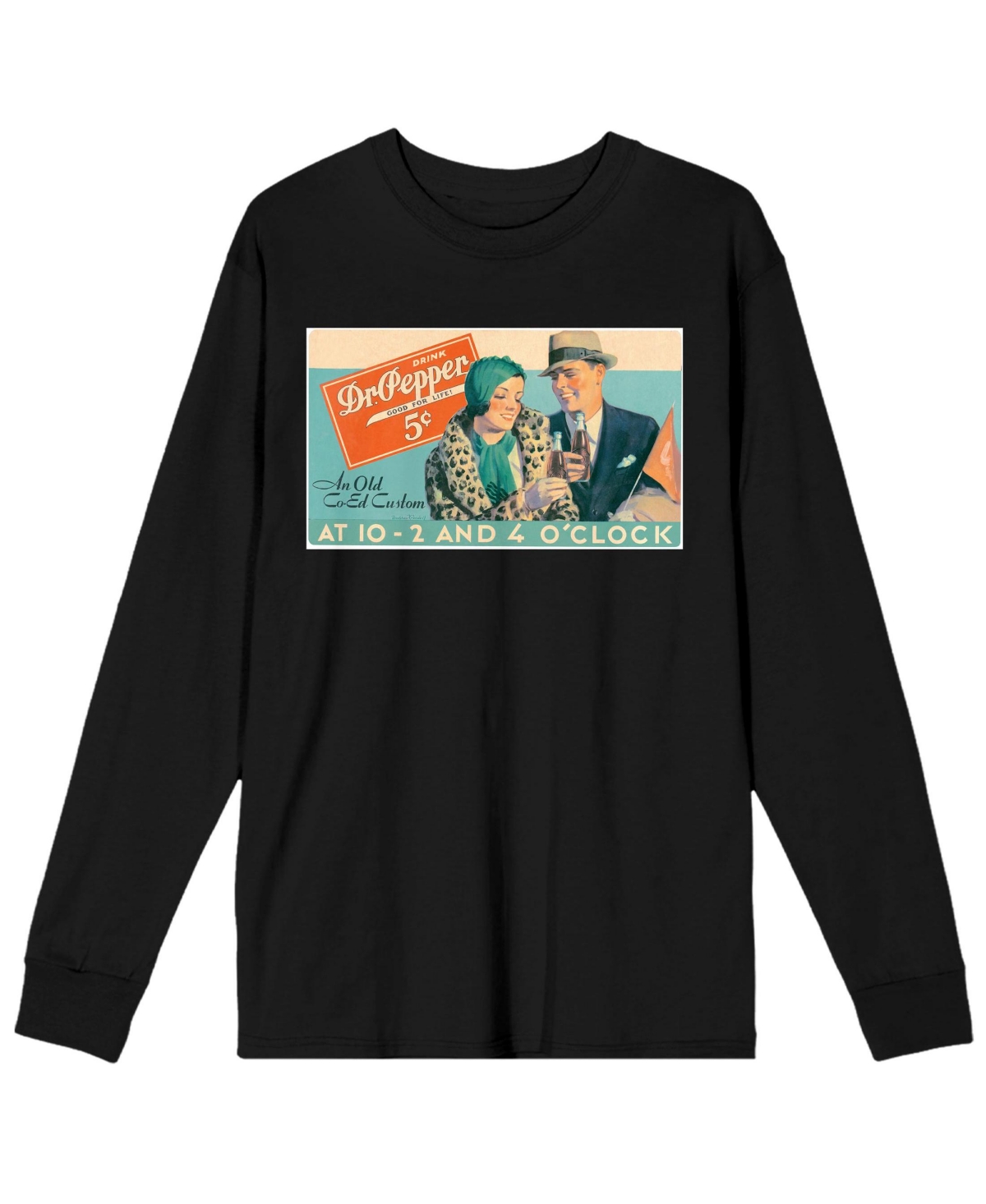 Men's An Old Co-Ed Custom Black Long Sleeve Tee-xxl - Black