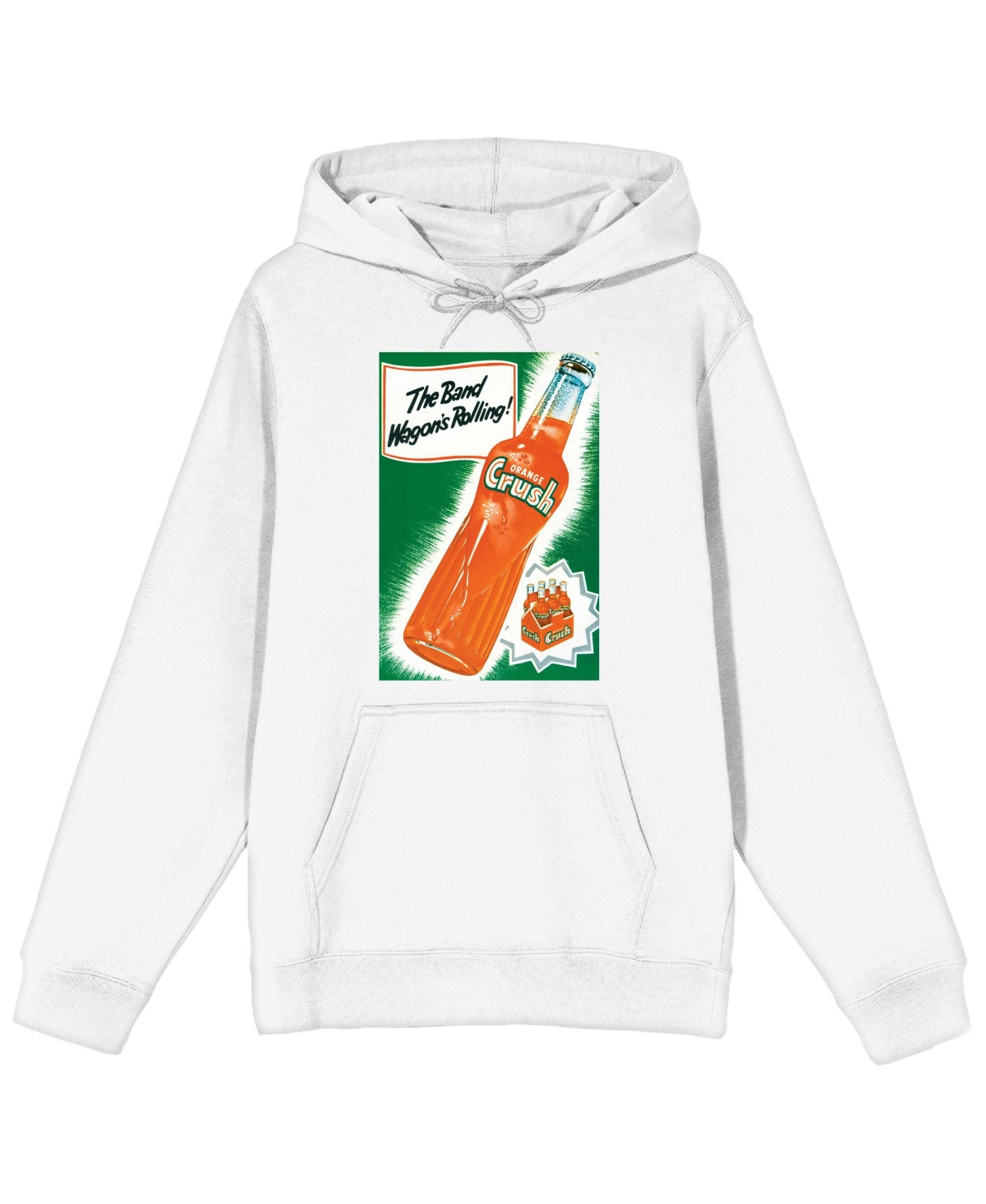 Orange Crush Men's The Band Wagon's Rolling White Sweatshirt-xxl - White