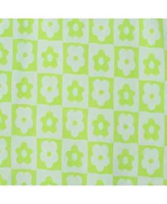 Toddler/Child Girls Floral Check Print Swimsuit