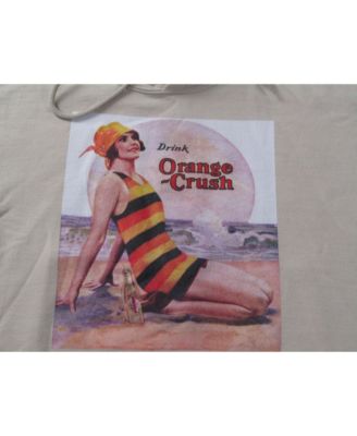 Orange Crush Men's Woman On The Seashore White Sweatshirt-XXL